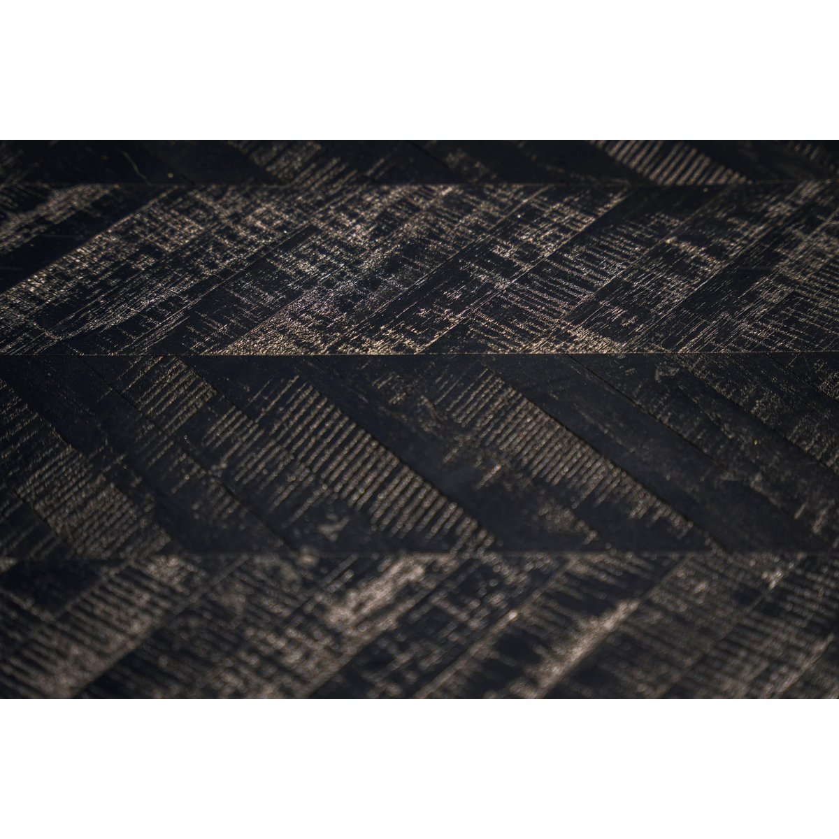 The Herringbone High Table - Black - 140cm