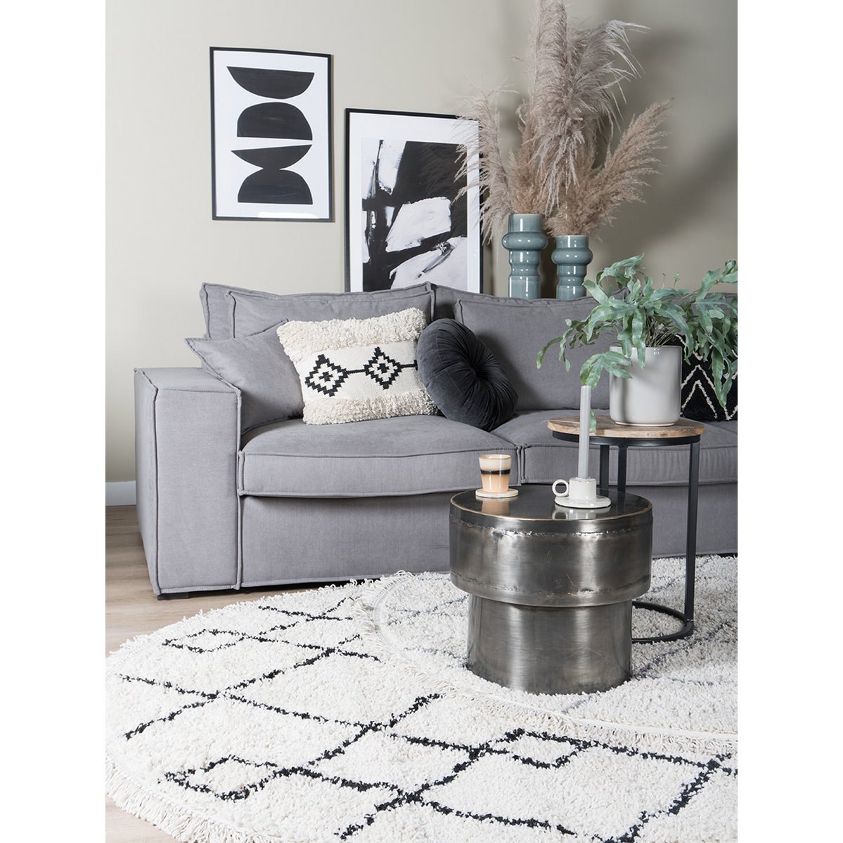 Rug Souk Cream Round ø160 cm