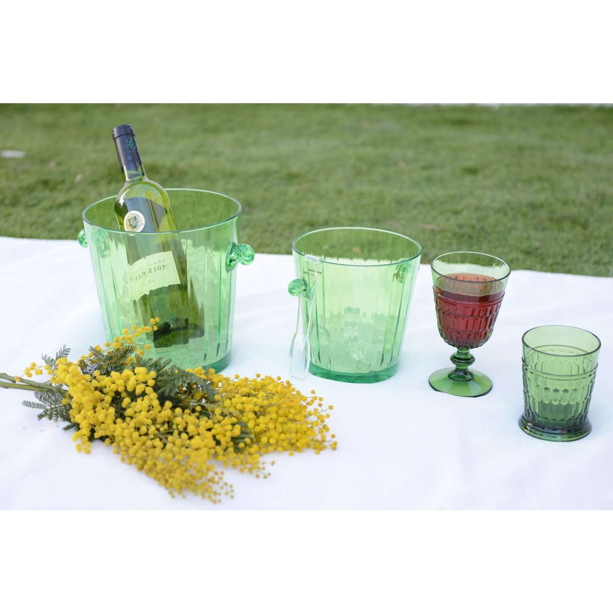 Bucket A Champagne Vert 20.3x20.3x21.2cm