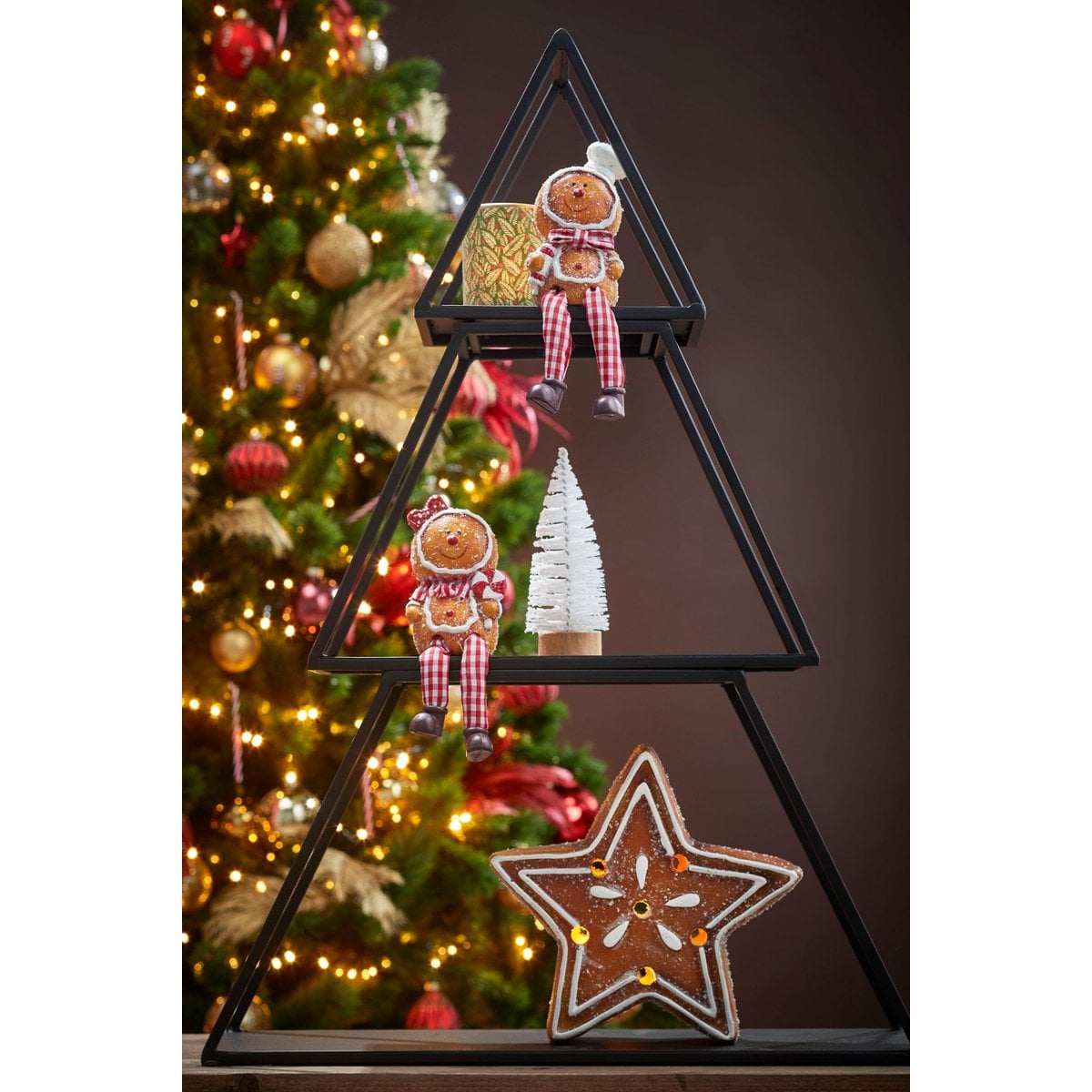 Christmas etagère Black