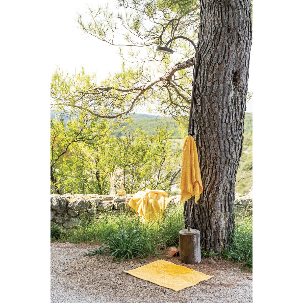 Serviette invité uni Zoe Mimosa 30 x 50