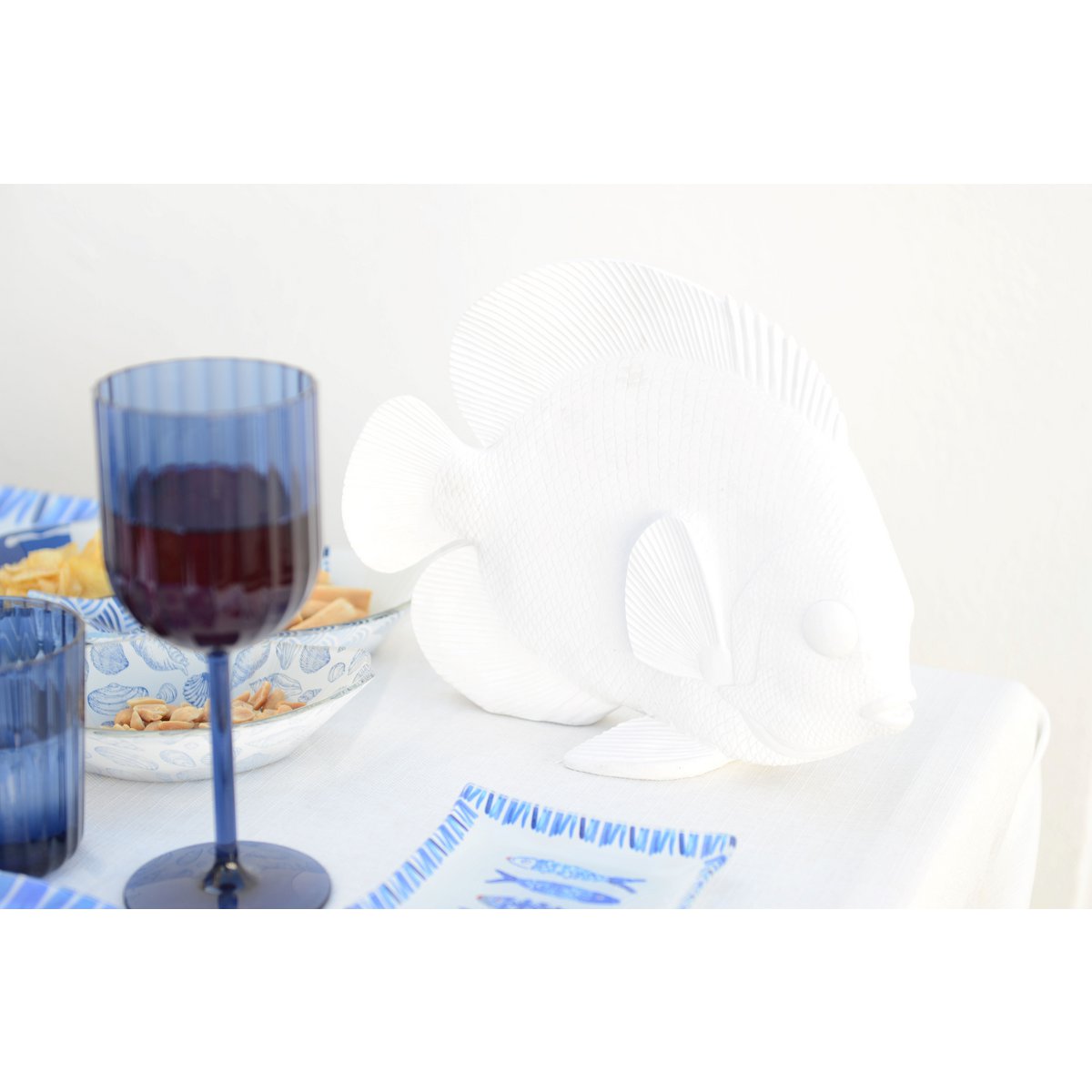 White Decorative Fish 29x12x23cm