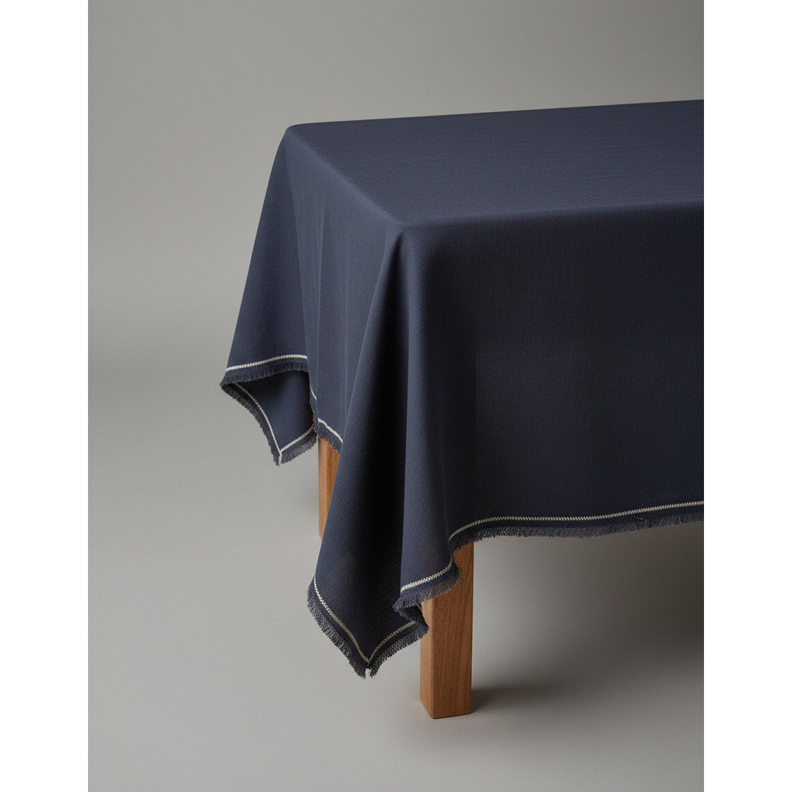 The Tuscany Tablecloth - Black Natural - 150x300