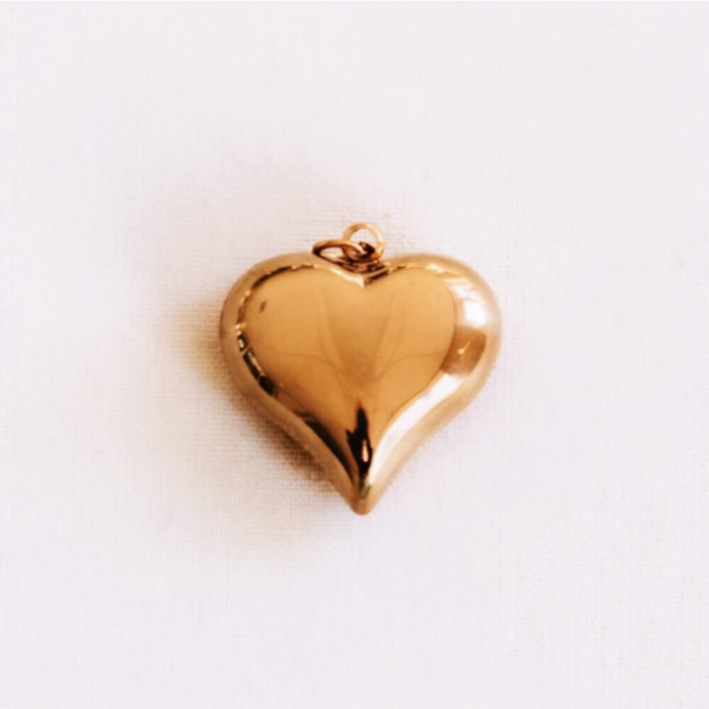 Heart "ball" charm - medium