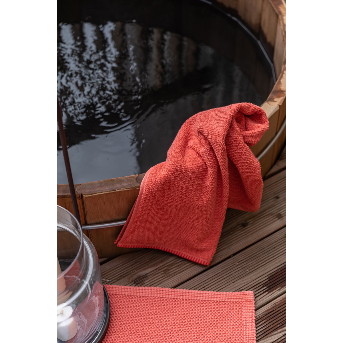 Guest towel Bora Coral 30 x 50