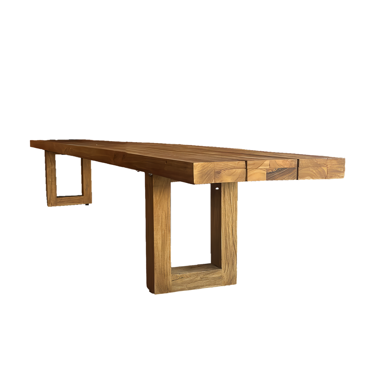 Bench With Square Foot - Natural - 220