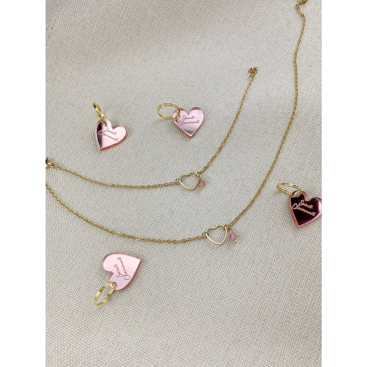 Bracelet Heart Tourmaline - Gold
