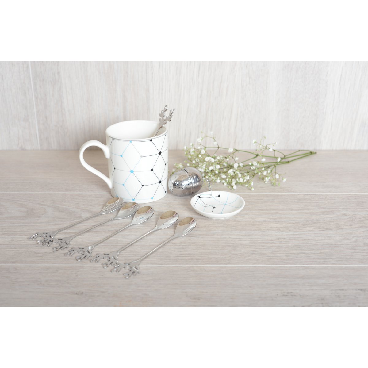 Cerf silver spoon - set of 6