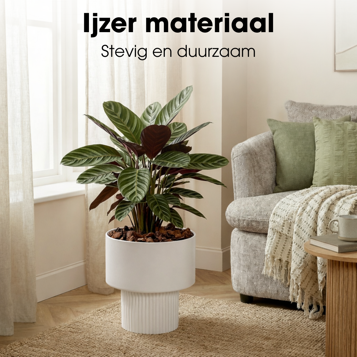 Flowerpot inside Lux Off-white
