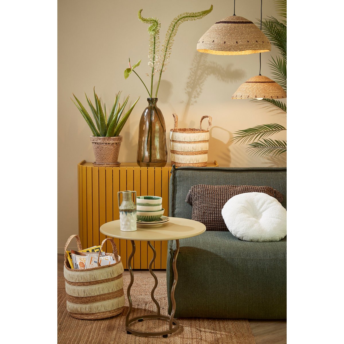 Storage basket set Brown