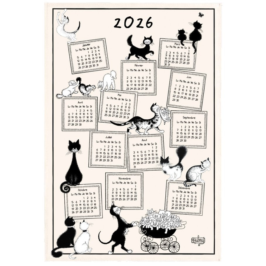 Dubout Calendar Dubout 2026 Ecru 48 x 72