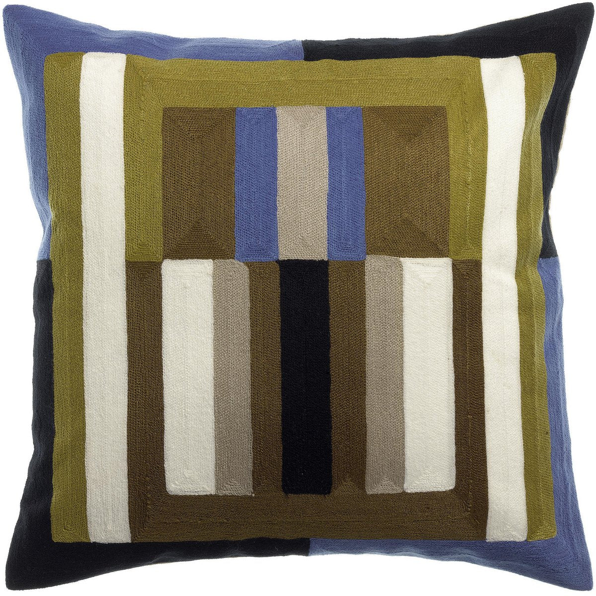 Jason Cèdre embroidered cushion 45 x 45