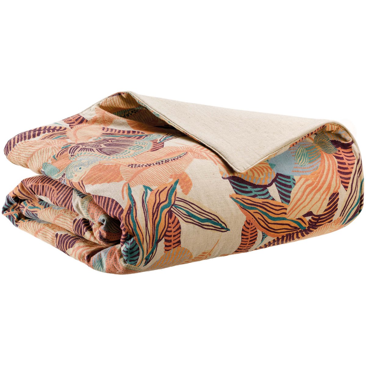 Dori Papaya printed plaid 135 x 200