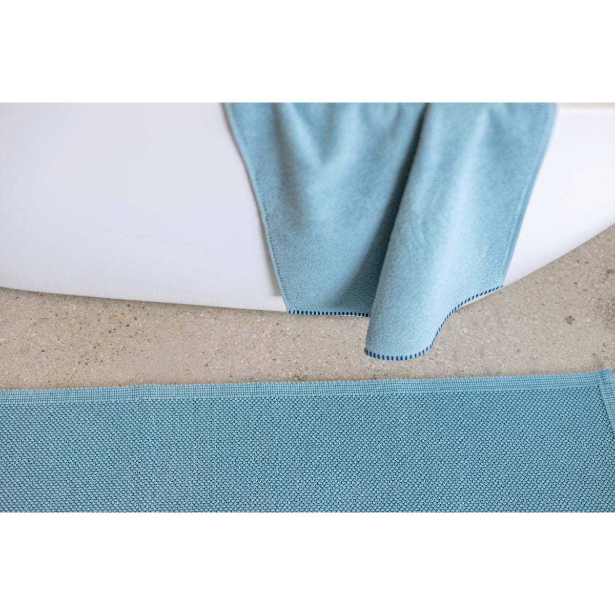 Tapis de bain uni Etia Quartz 54 x 64