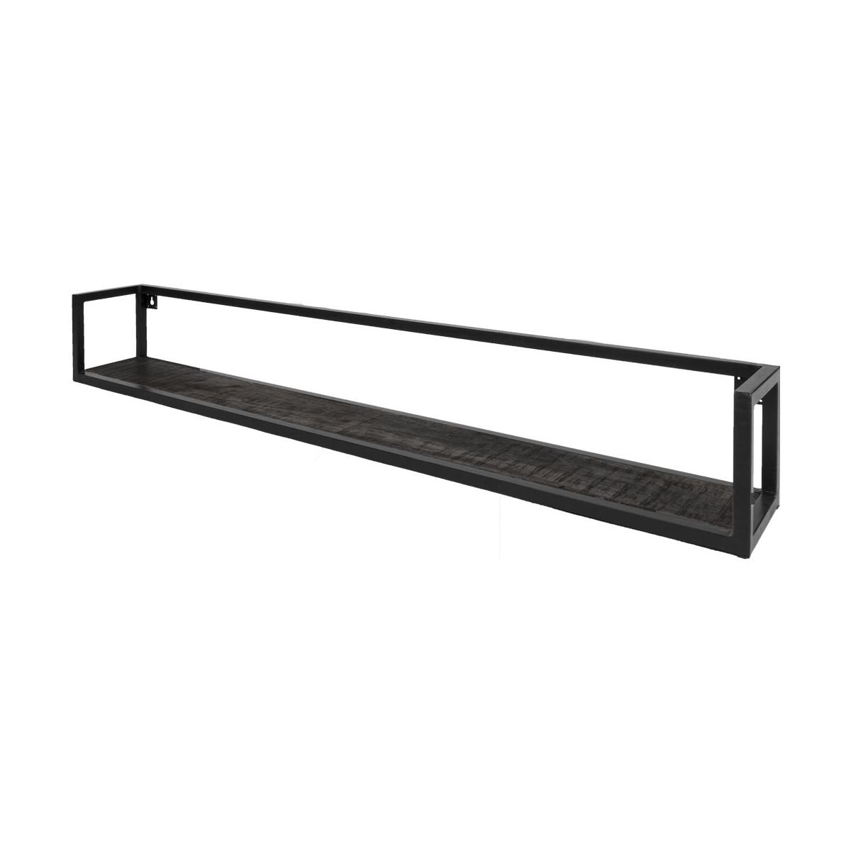Wall shelf Vintage Black Mango wood 140 cm