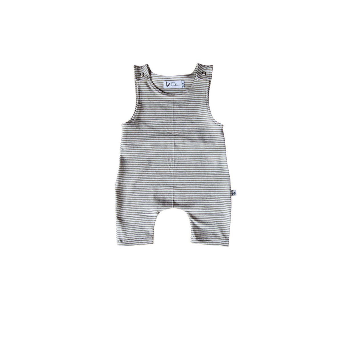 Jumper kort Small stripes sage