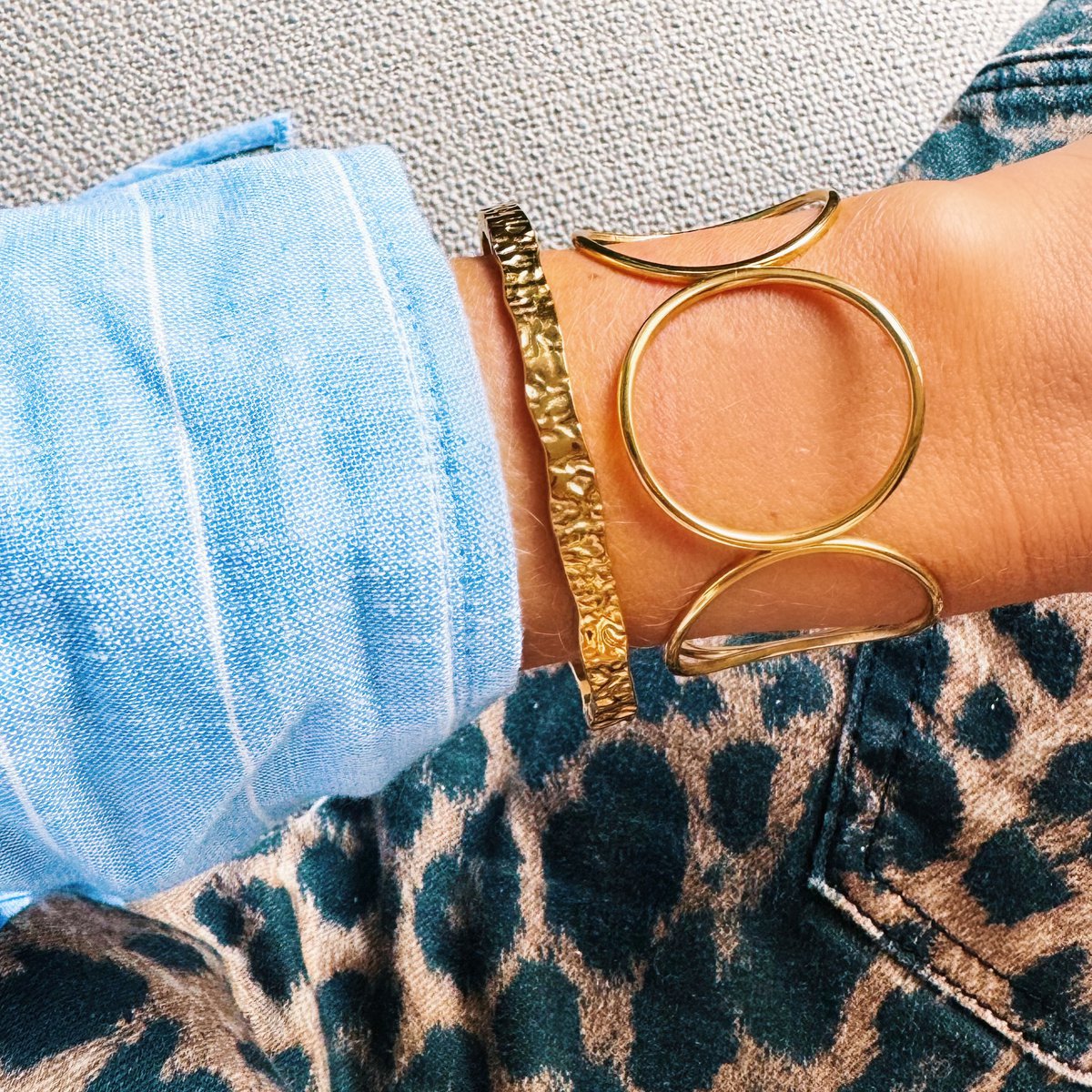 Bangle XL round - gold