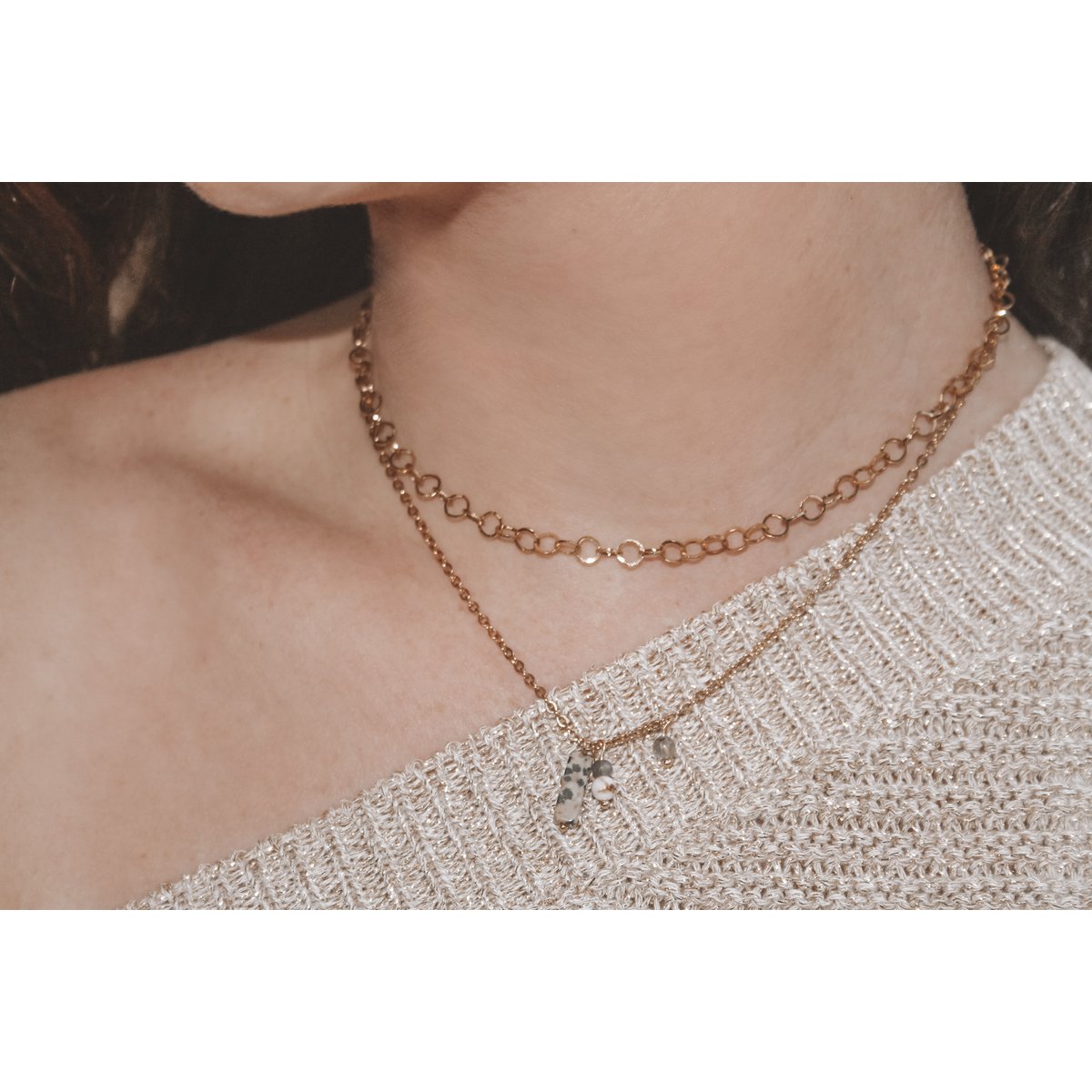 Ketting Ronde Schakel - Goud