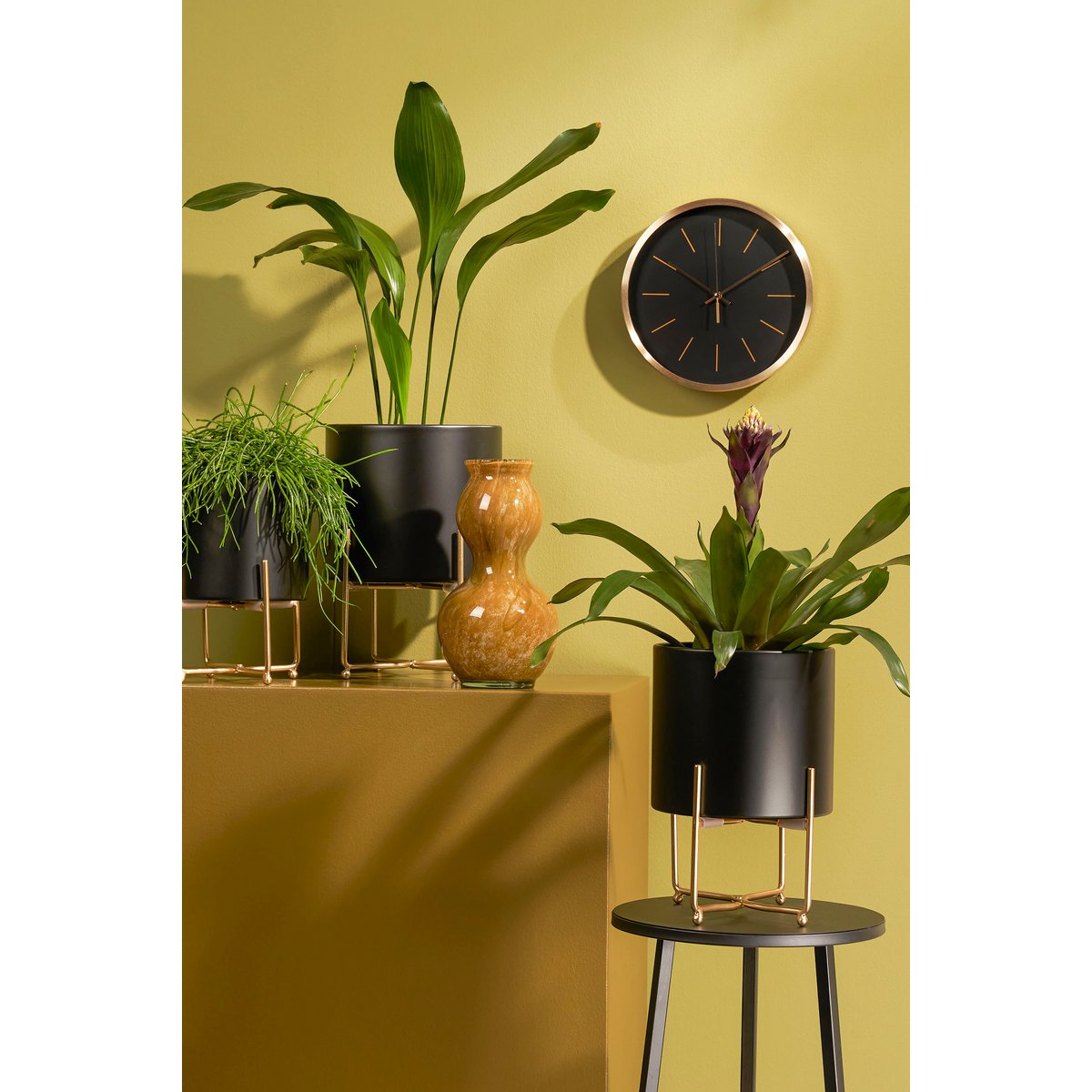 Plant stand set Aries Black