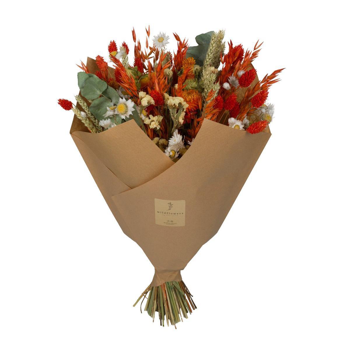 Dried flowers - Classic Bouquet - Orange - 4 bouquets - ↕60cm