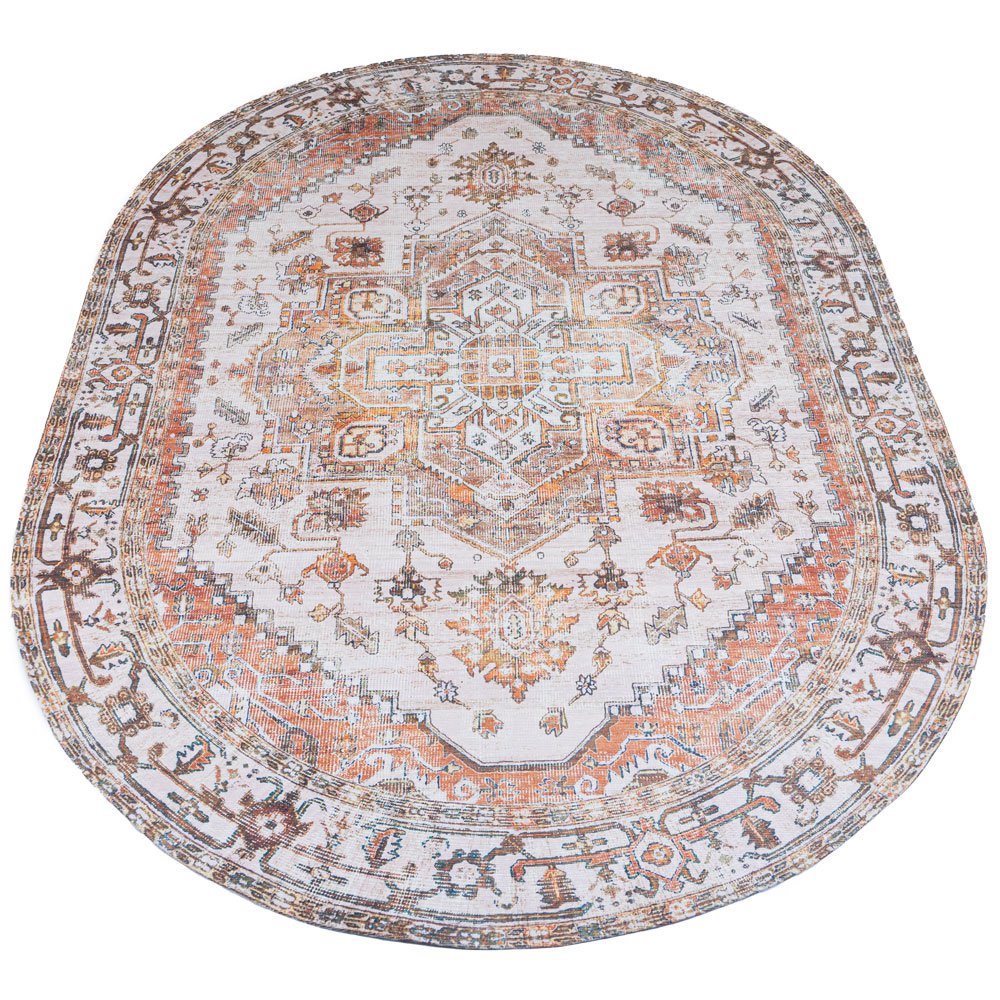 Rug Nora Brown - Oval 200 x 290 cm