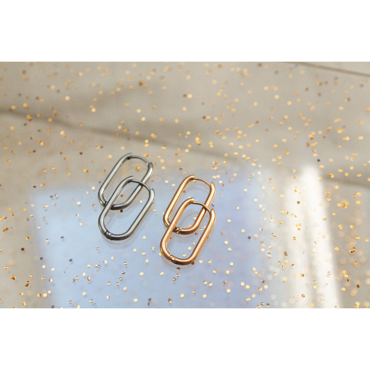 Earrings Oval - Gold