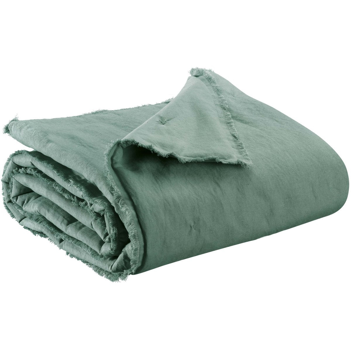 Plaid uni laly prusse 135 x 200