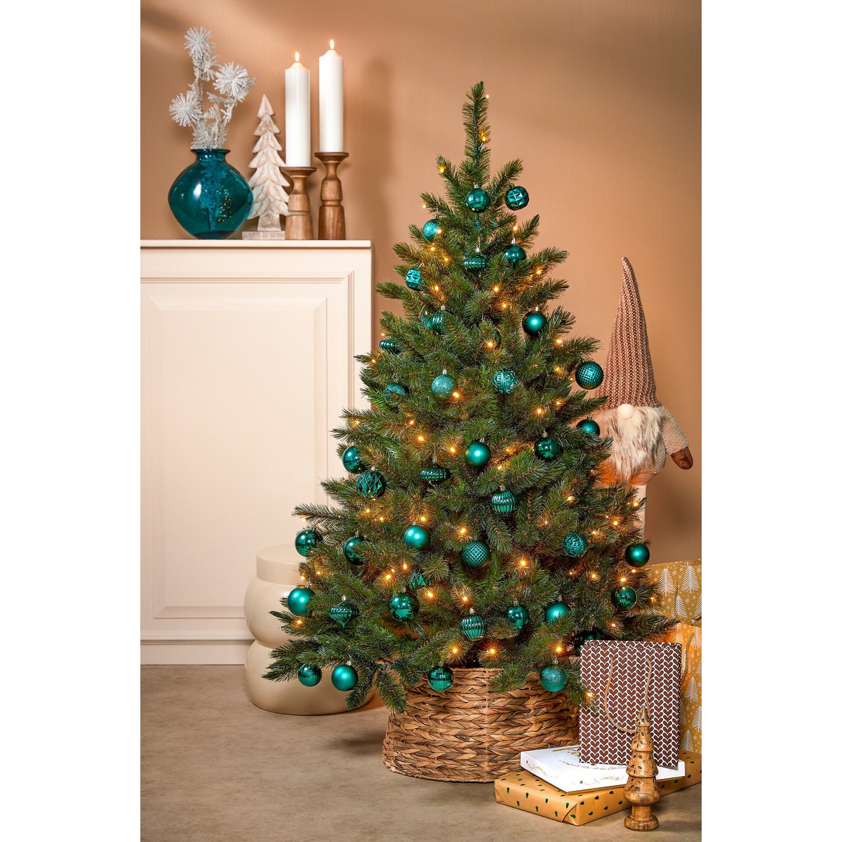 Christmas ball set Dark green