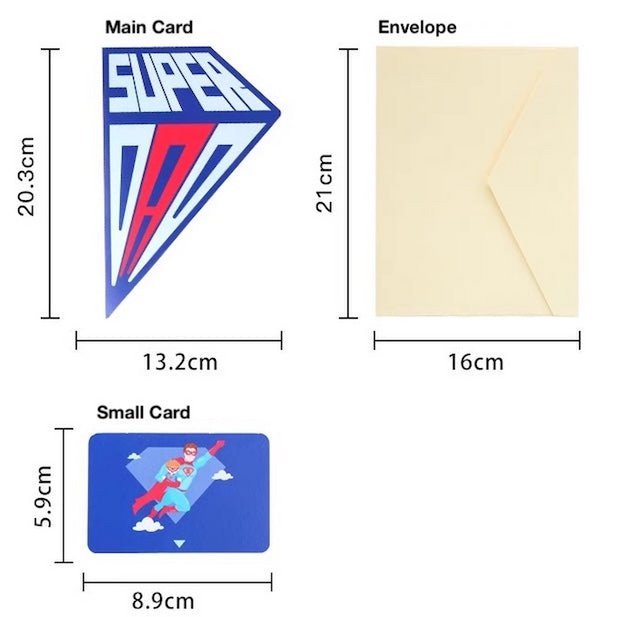 3D Card - Super Dad - Father's Day Card