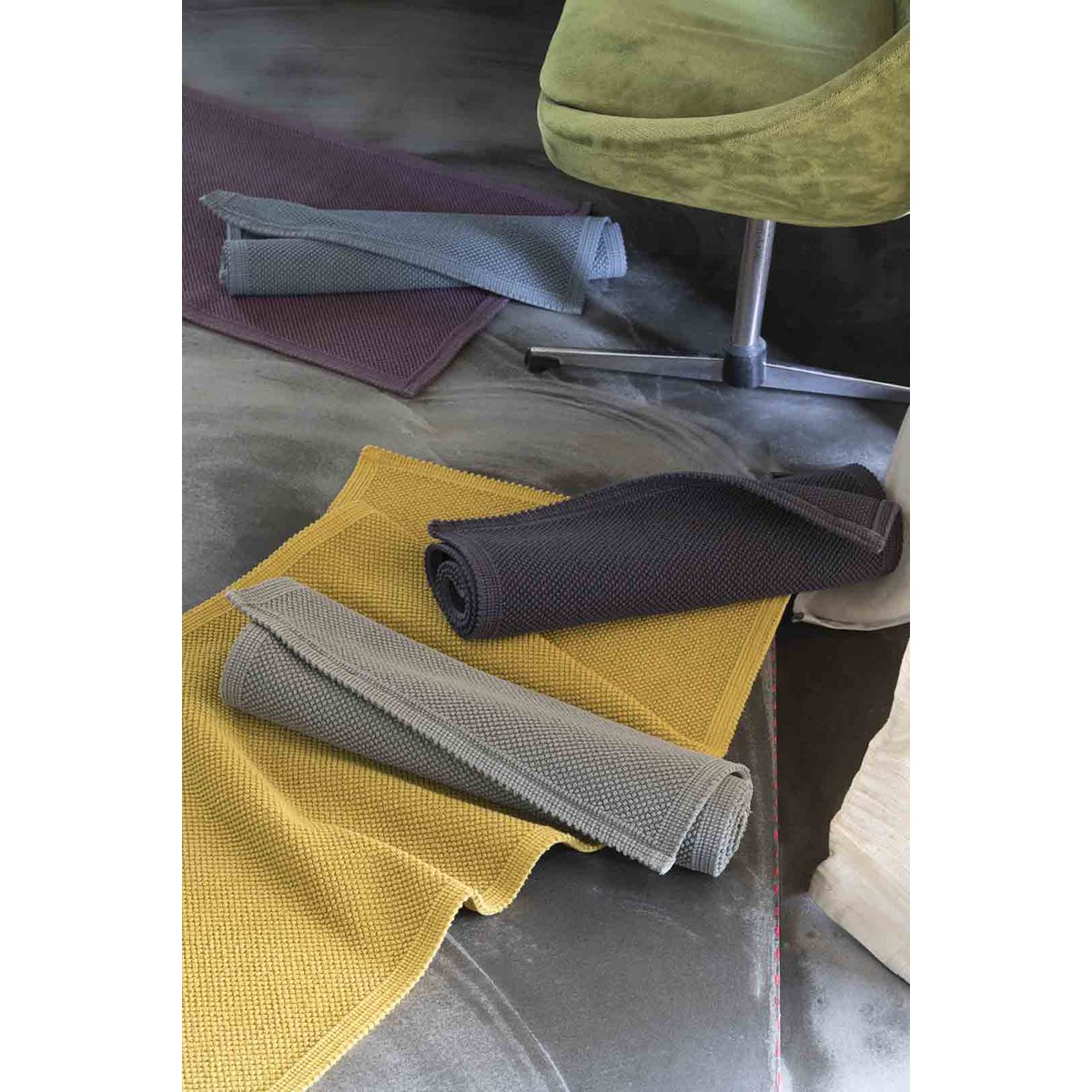 Plain bath mat Etia Absynthe 54 x 110