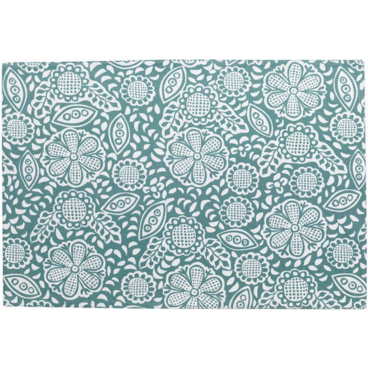 Recycled Kira coated placemat Peacock 33 x 48