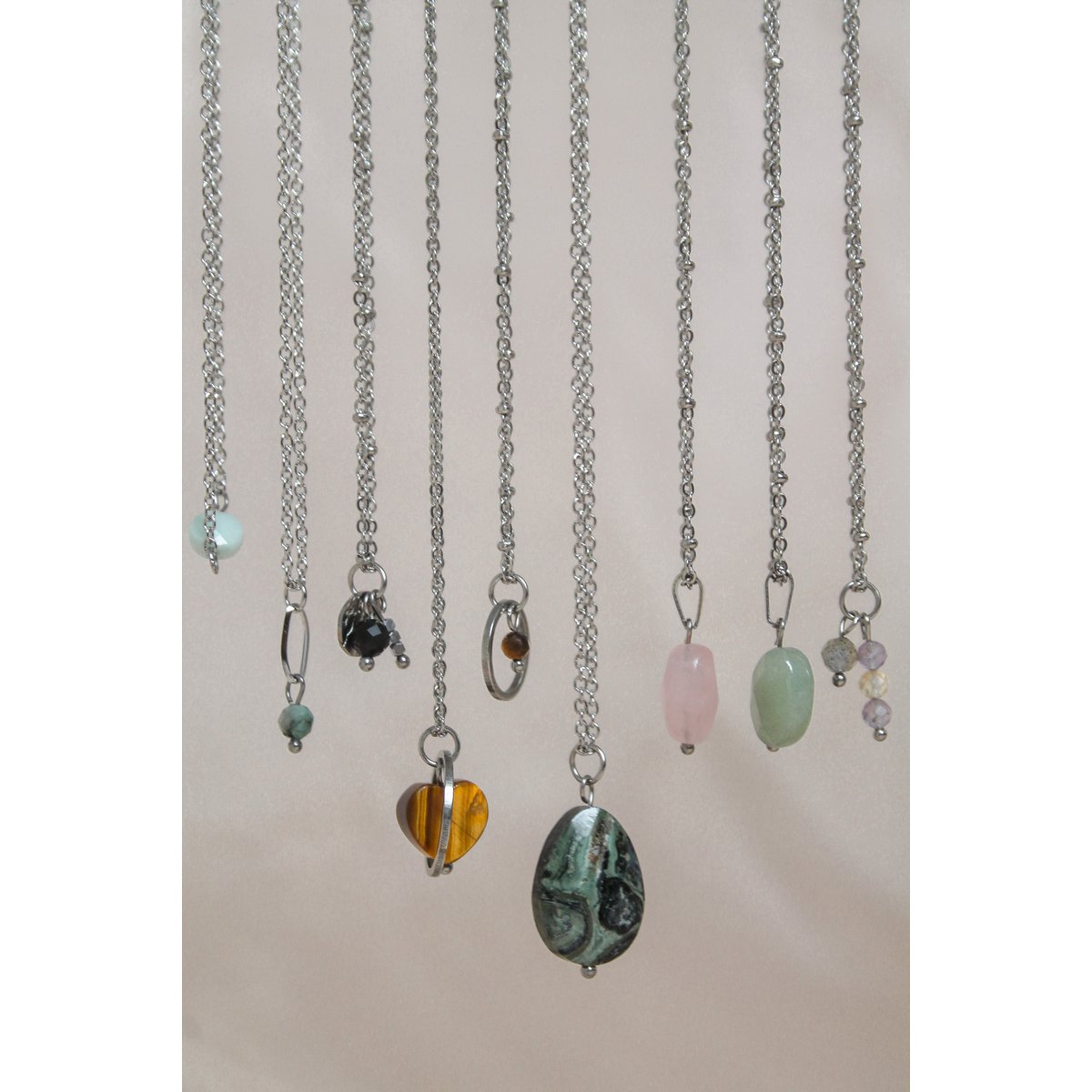 Necklace Emerald - Silver