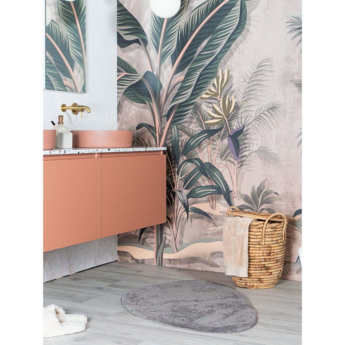 Bath mat Beach - Grey 60 x 80 cm
