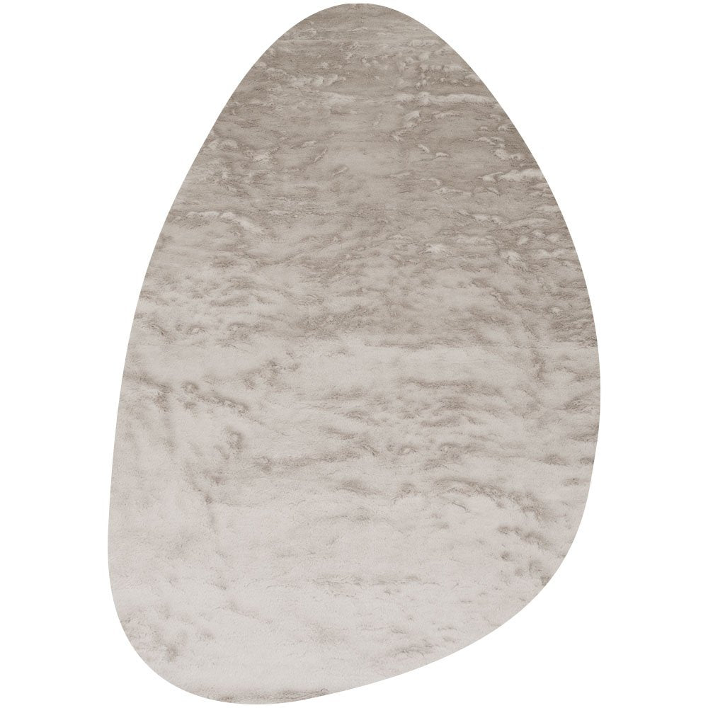 Rug Morbido Taupe 5529 - pebble -shaped 160 x 230 cm