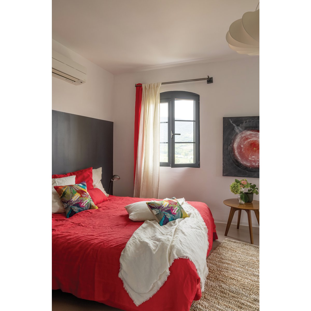 Stonewashed curtain Zeff Currant 140 x 280