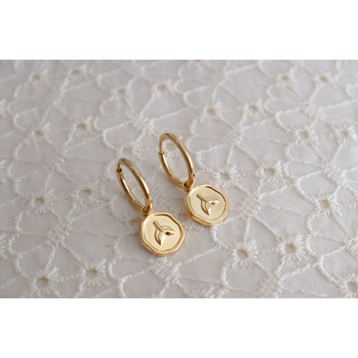 Mermaid Tail Earrings - Gold