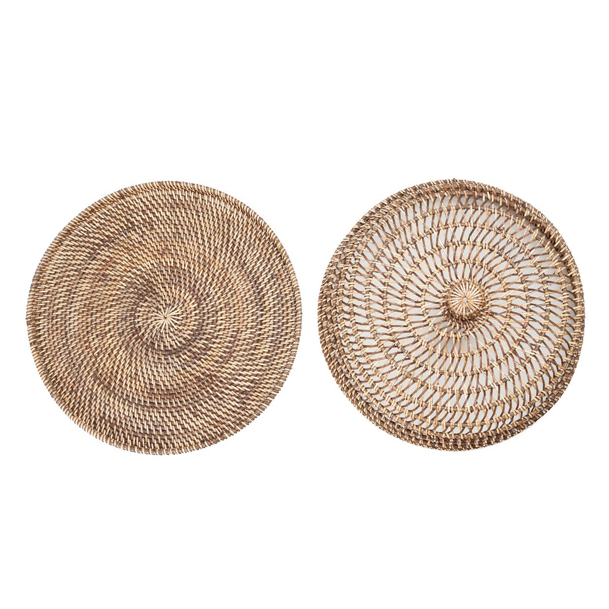 The Rattan Food Cover - Natural Brown - L