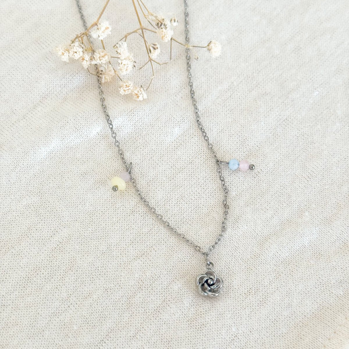 Growth & Flowering necklace - Silver