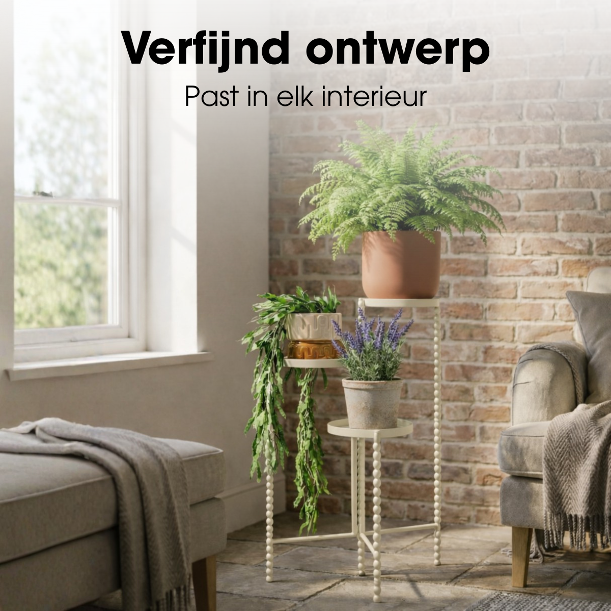 Plant stand Salvo Off-white