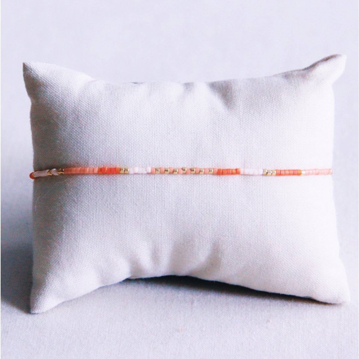 Miyuki bracelet nude/orange/salmon