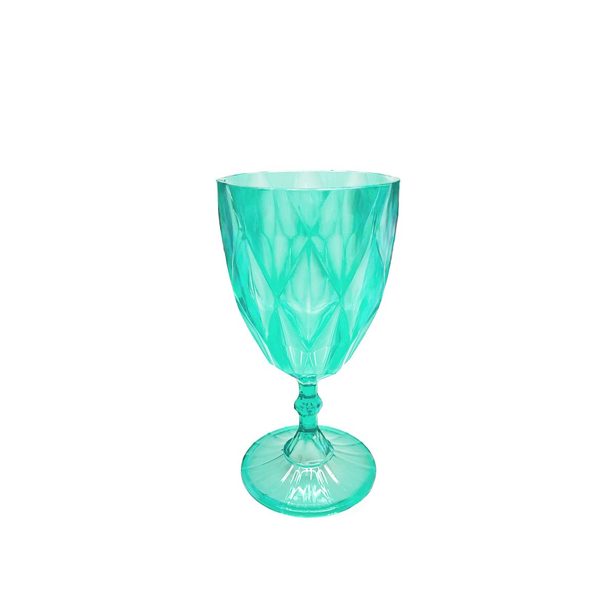 Light green wine glasses - set of 6