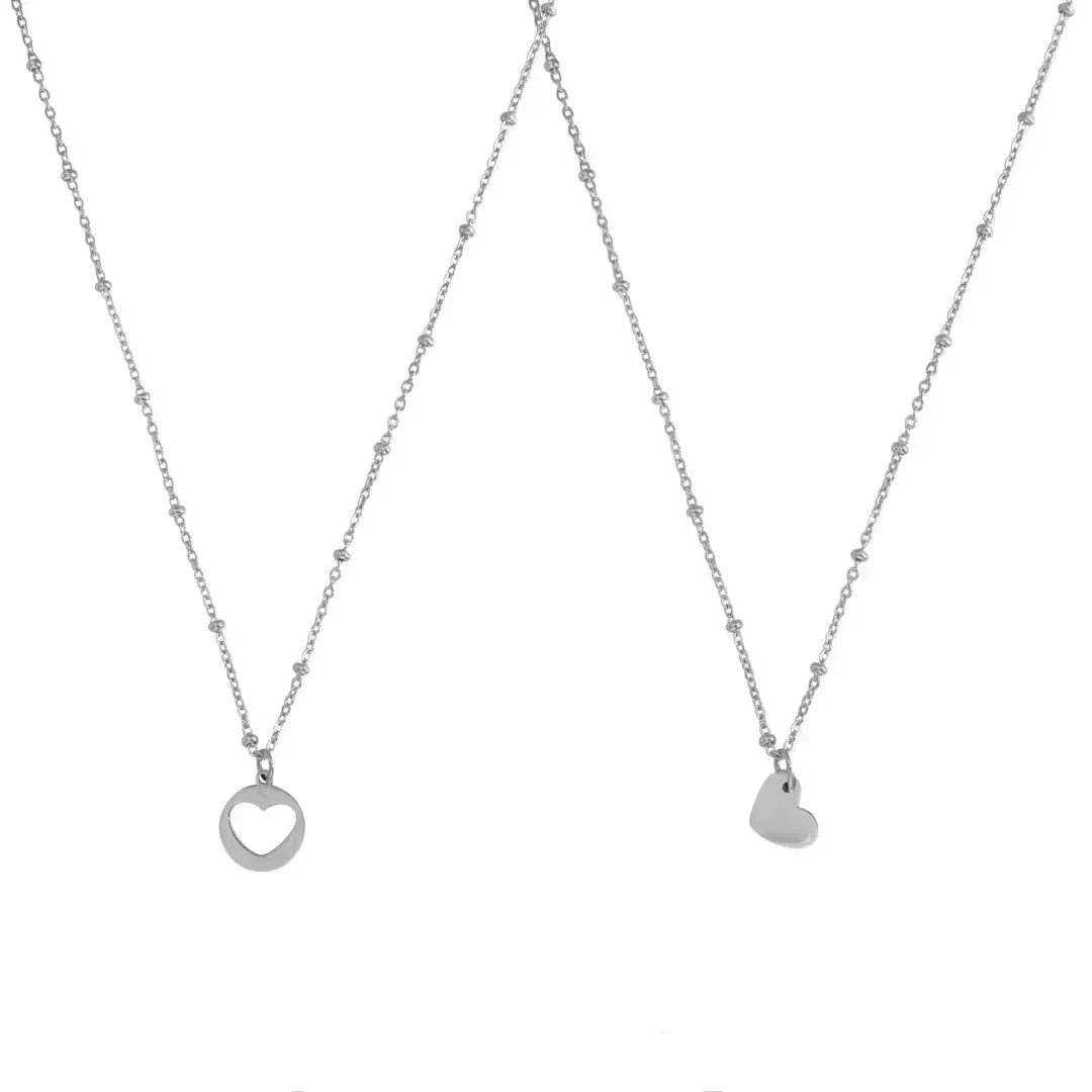 Friendship Necklace + Chain – Silver