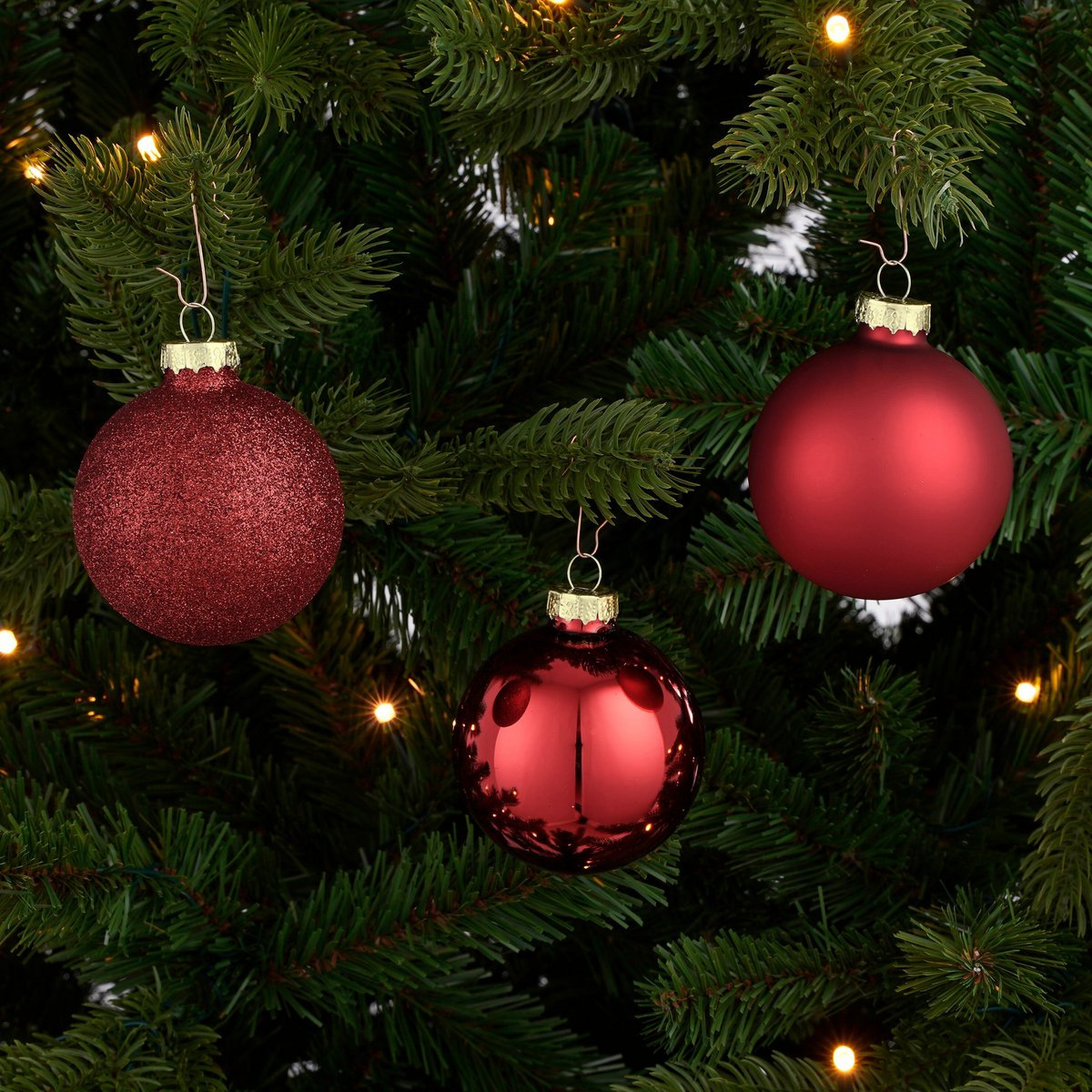 Christmas ball set Red