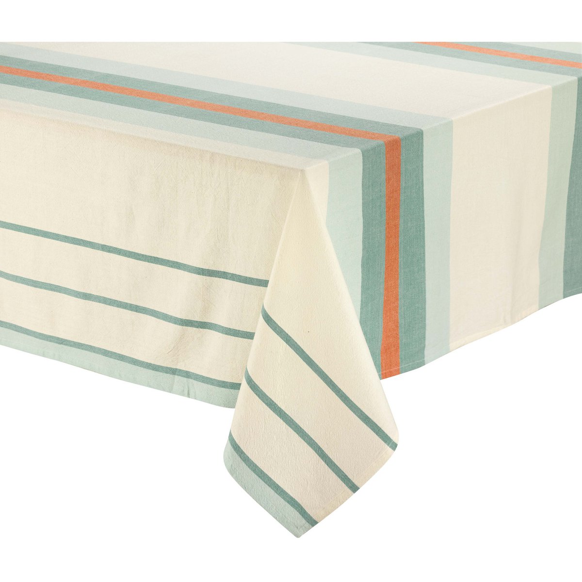 Recycled tablecloth yuna green water 170 x 250