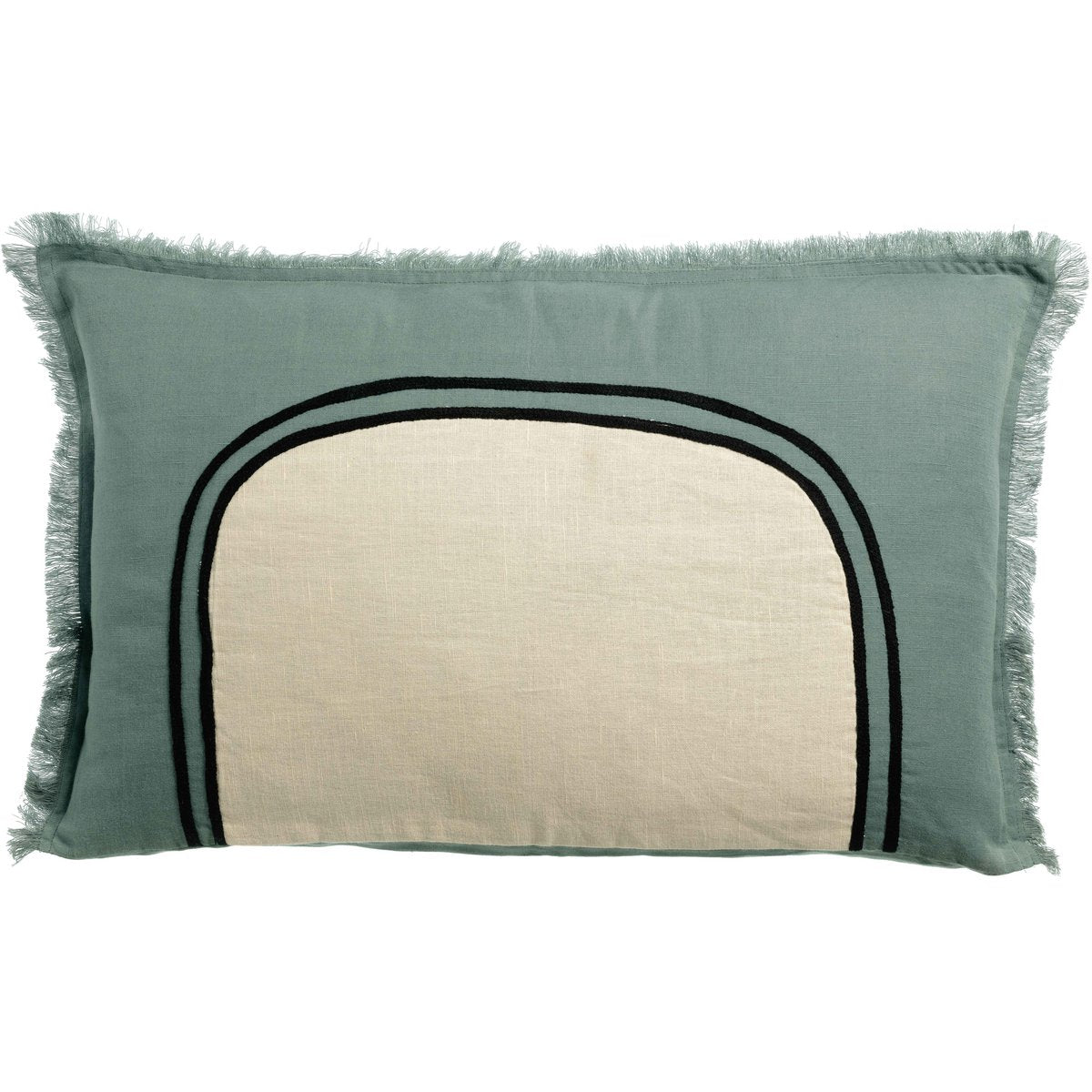 Two -tone cushion laly Prussia 40 x 65