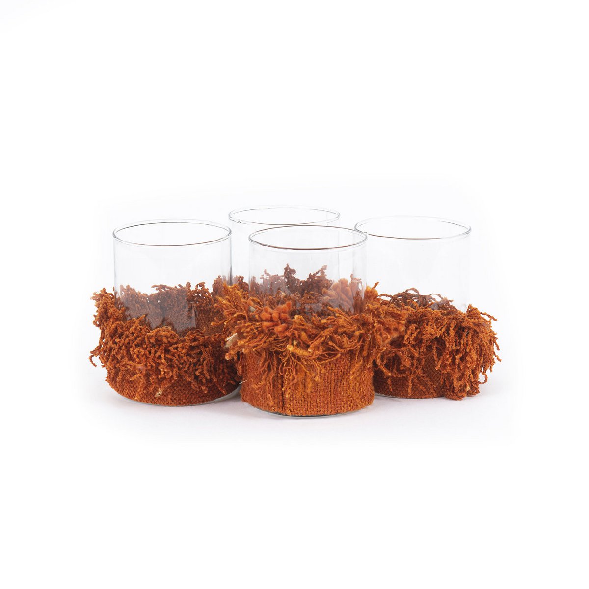 The Oh My Gee Candle Holder - Rust Velvet - S - SET/4