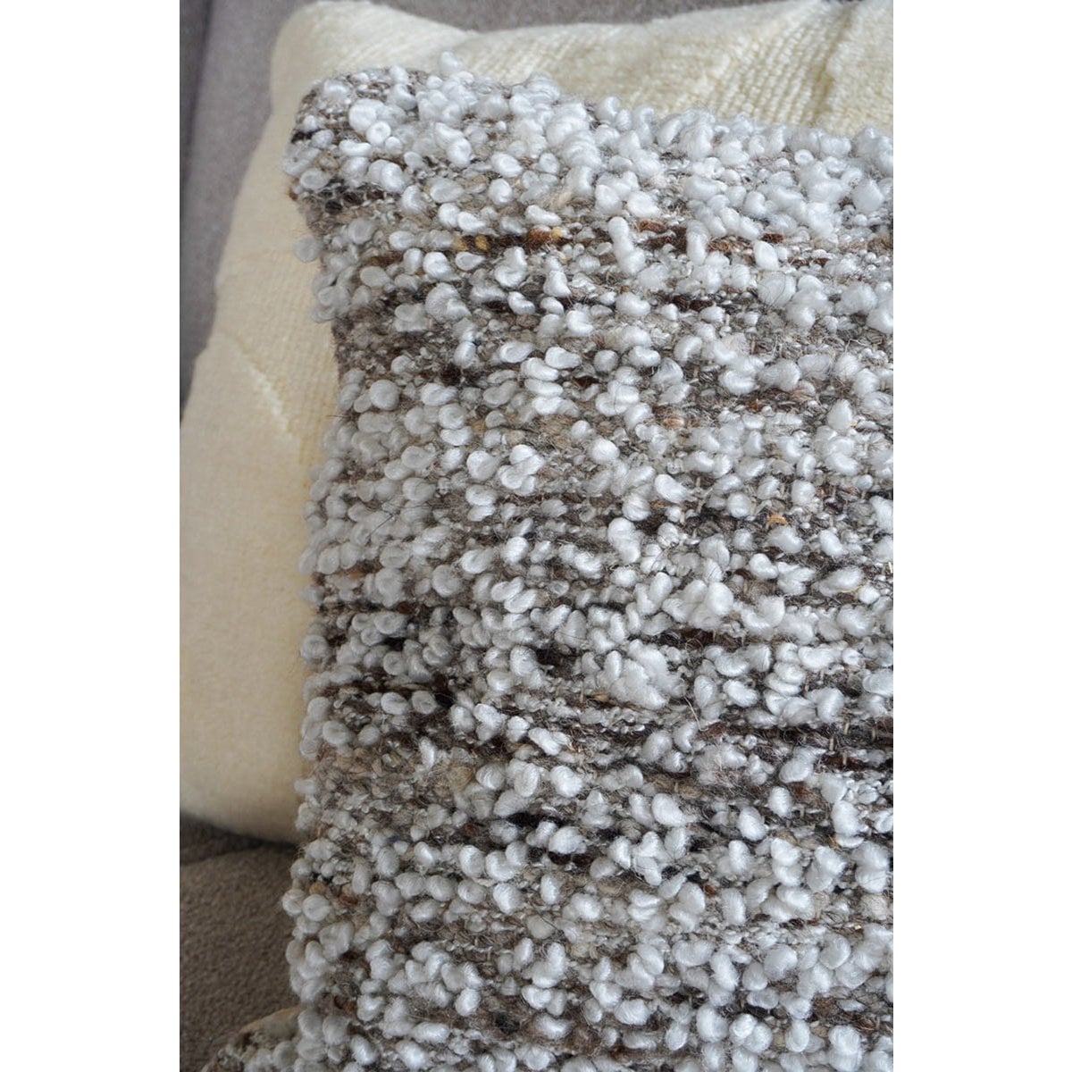 Cushion Mica Natural/Brown 40 x 60 cm