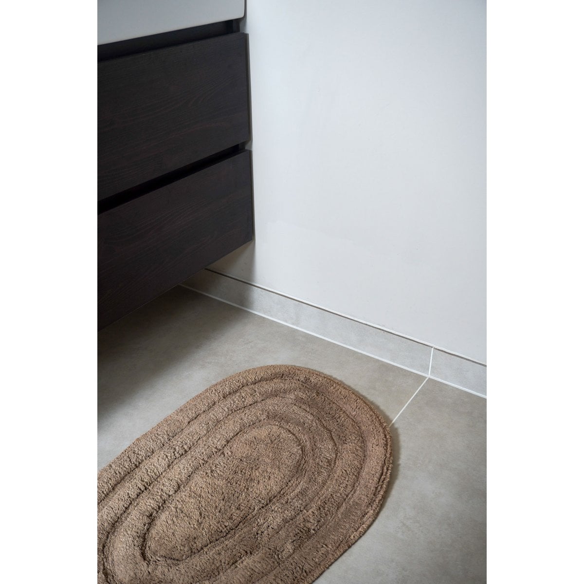 Bath mat Oliver - Taupe 60 x 100 cm