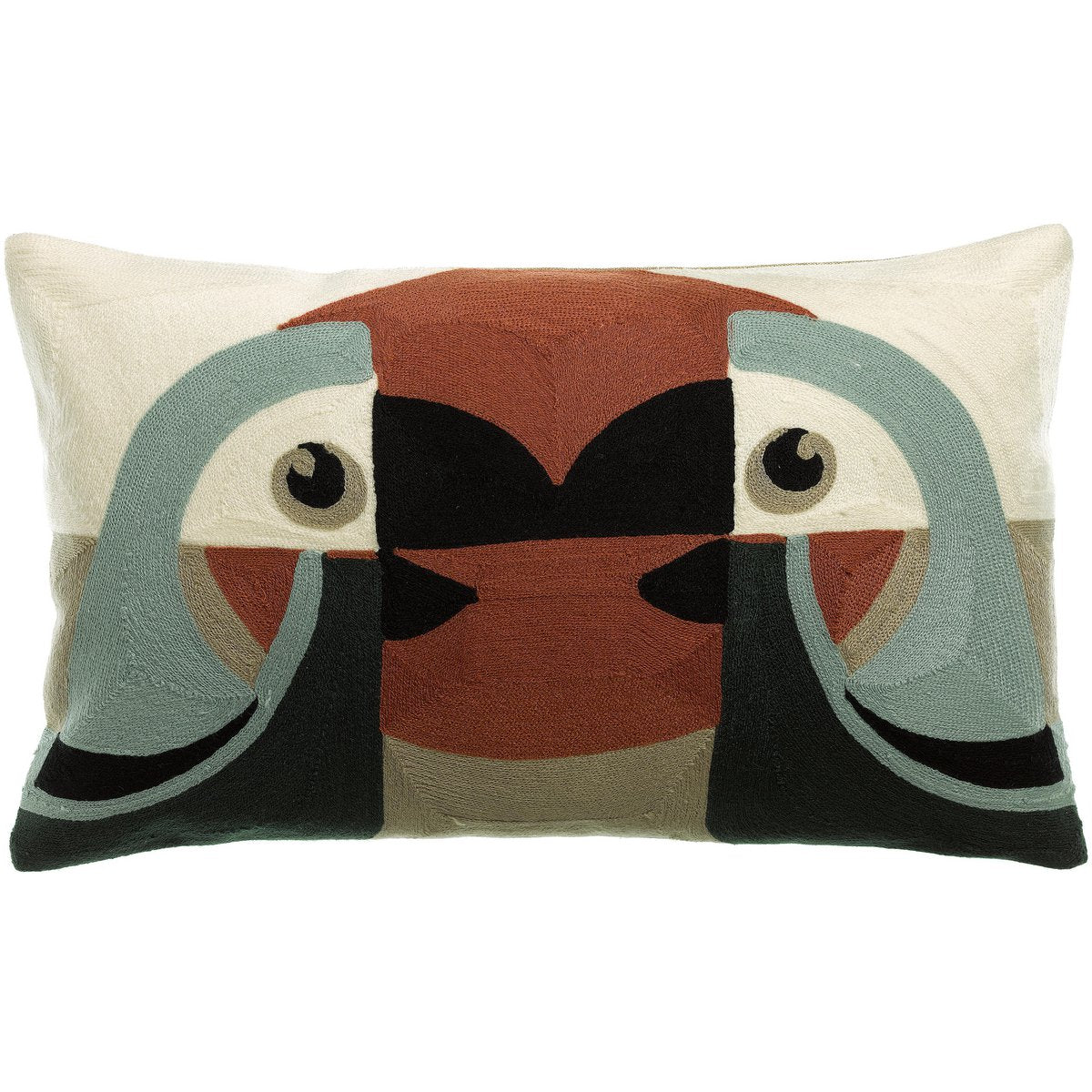 Loro Ciel embroidered cushion 30 x 50