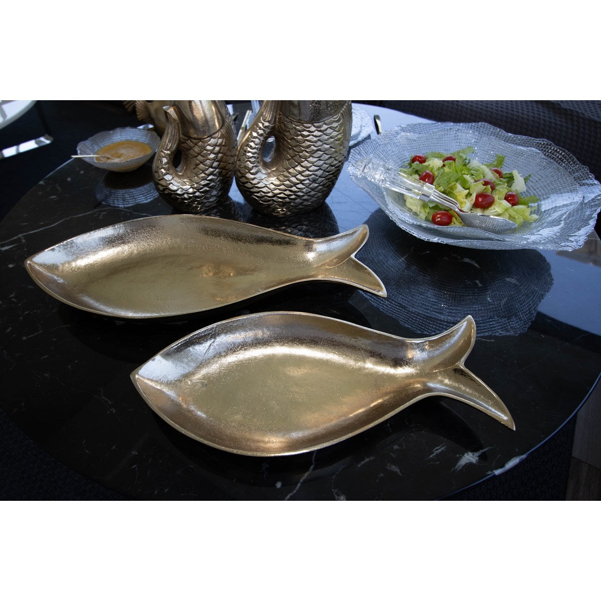 Golden hollow cup fish 51x22.5x5.5cm